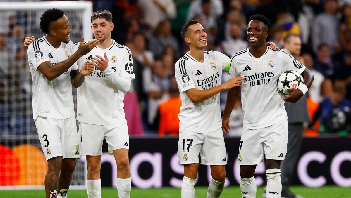 Vinicius Jr. comanda remontada del Real Madrid sobre el Borussia Dortmund en Champions League (Reuters)