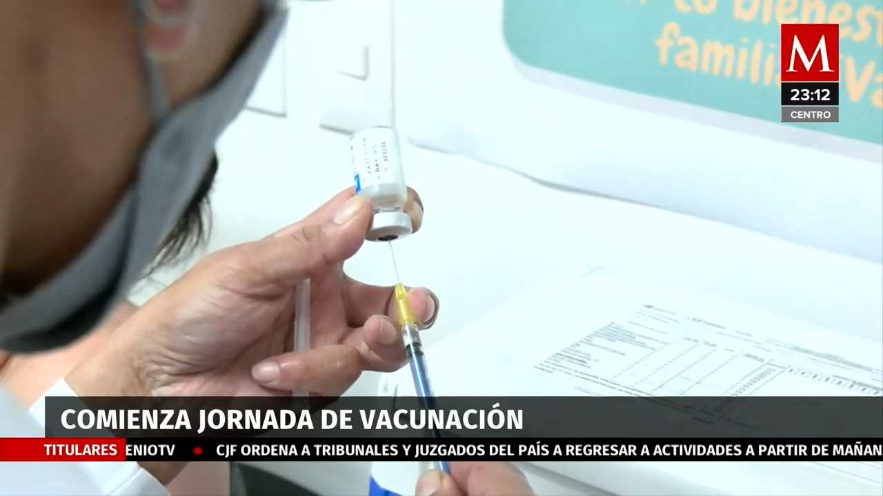 Arranca la jornada de vacunación 2024-2025 en la CdMx contra y covid-19