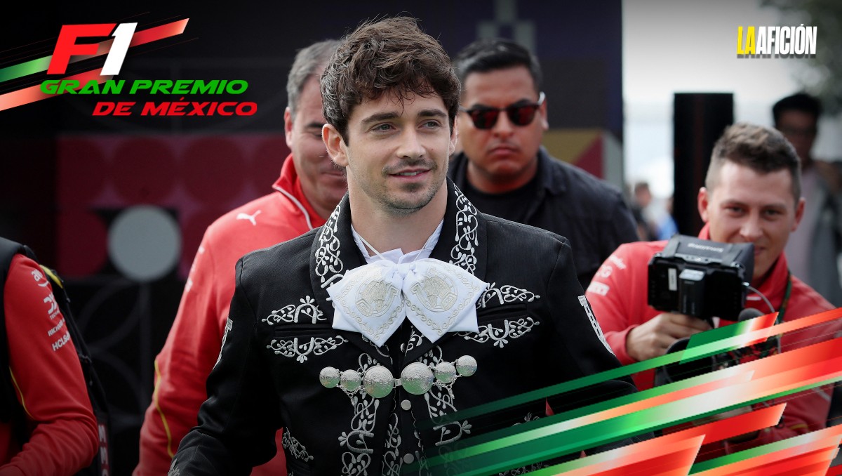 Charles Leclerc llega vestido de charro al Autódromo Hermanos Rodríguez previo al GP de México (Reuters)
