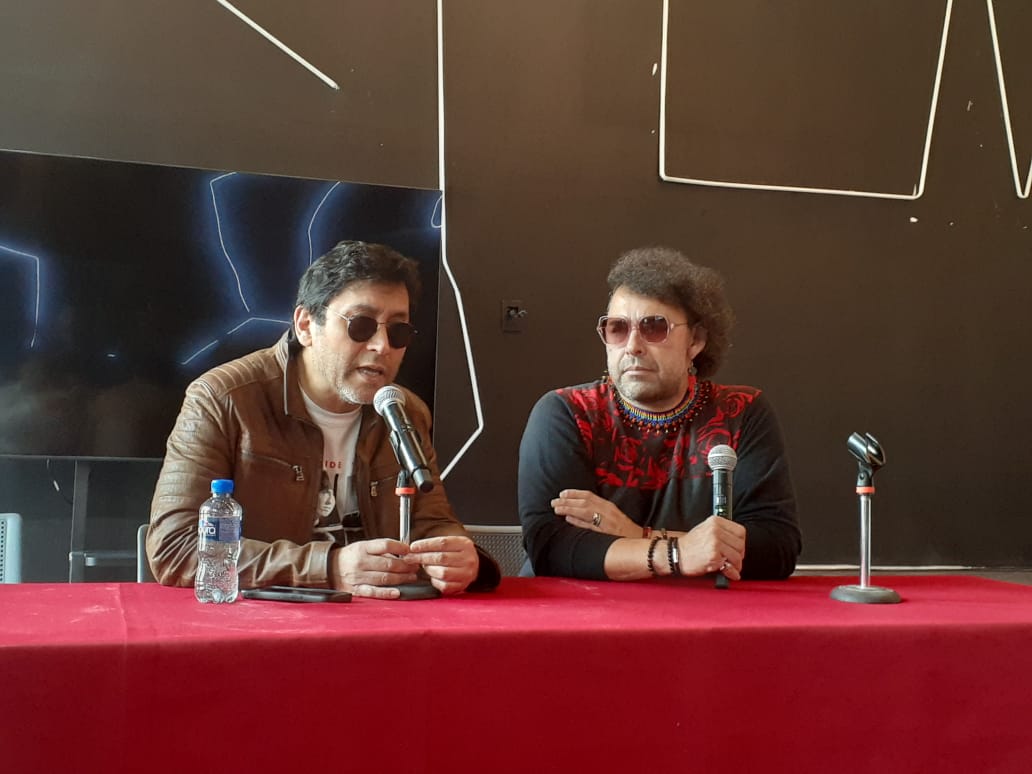 Claudio Narea y Mía Leone en conferencia de prensa | José Juan de Ávila
