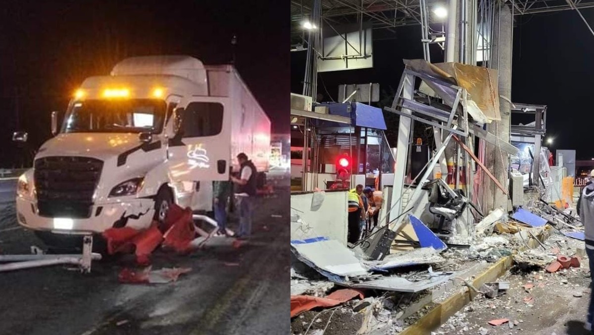 Dos personas resultaron heridas tras el impacto. | Especial