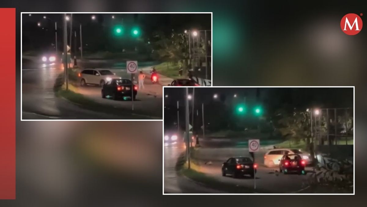 El momento fue captado por personas que transitaban por la zona. Especial