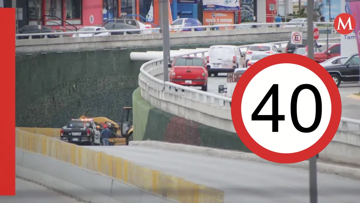 Este es límite de velocidad en paso inferior San Pedro, de acuerdo a tránsito. (Especial)