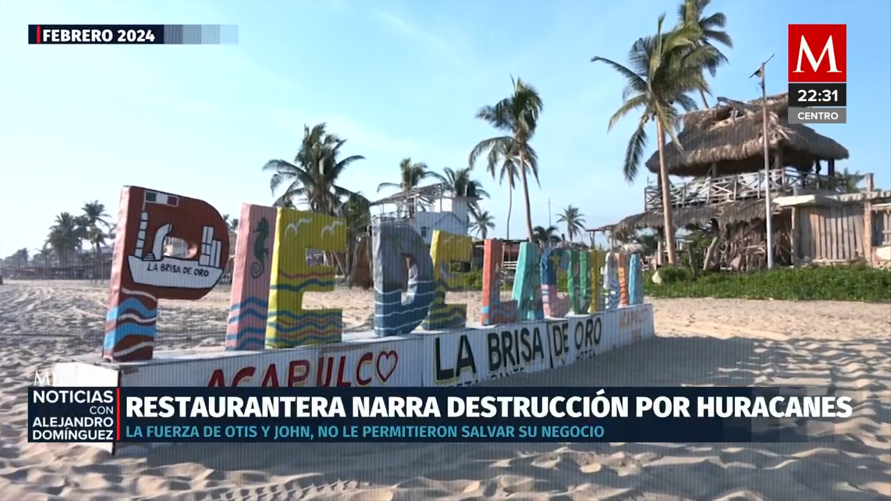 Se cumple un año del paso de Otis en Acapulco, Guerrero