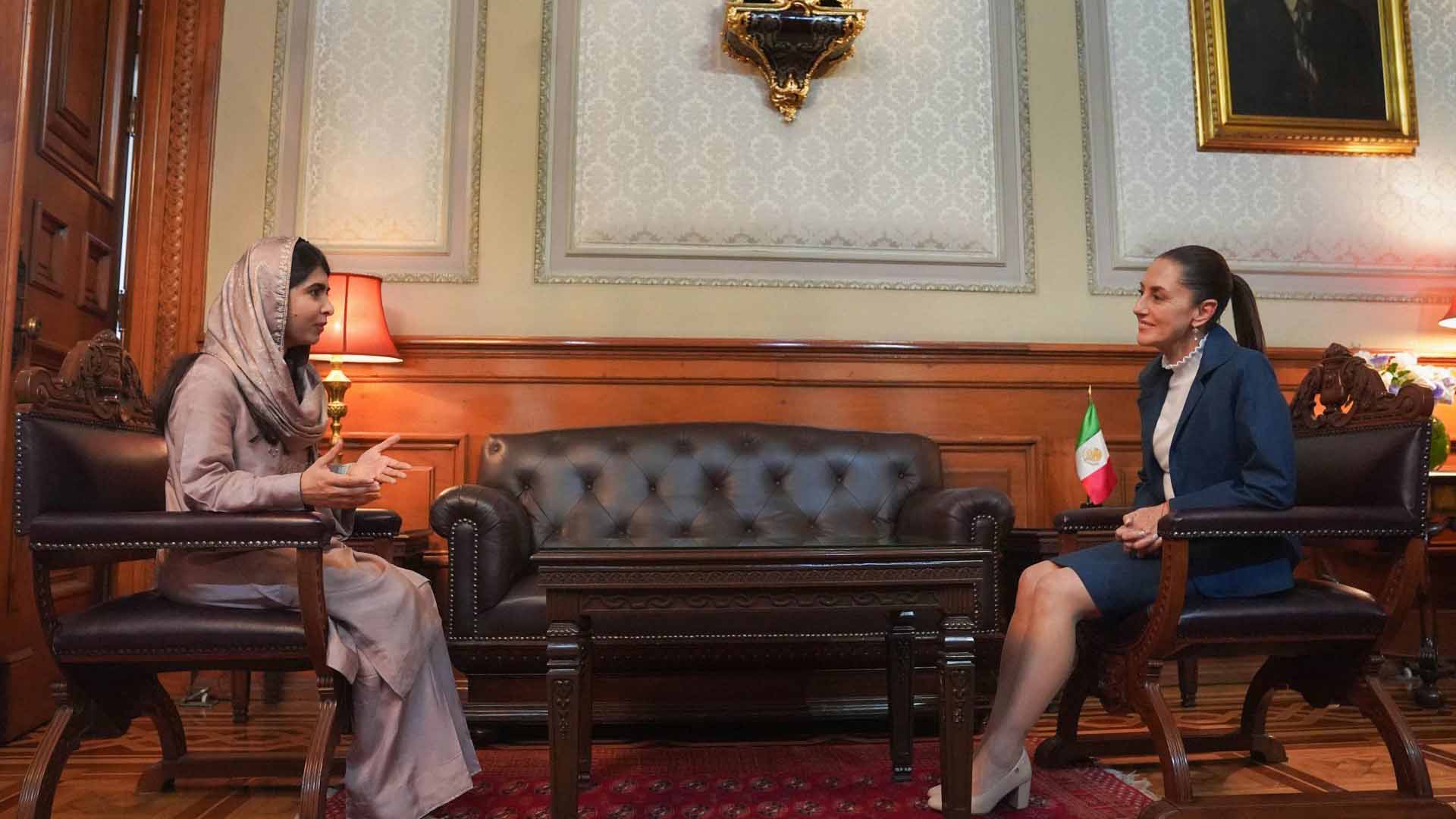 Sheinbaum revela de qué habló con Malala Yousafzai