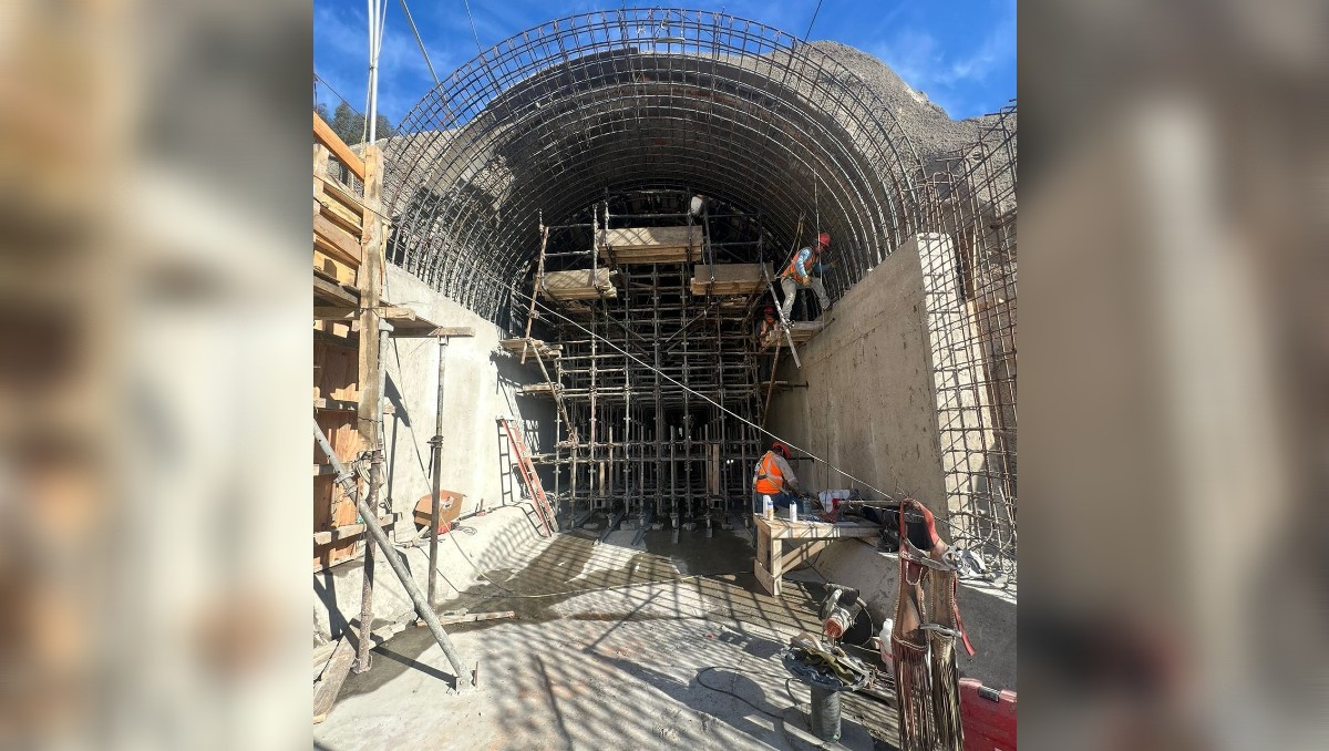 Construcción del túnel en el Cañón del Matadero. | Especial