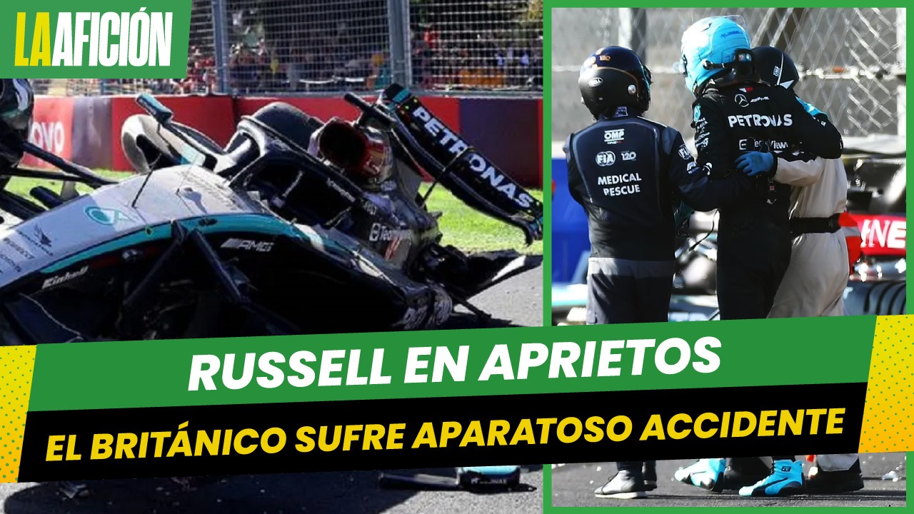 George Russell sufre aparatoso choque en la práctica 2 del GP de México