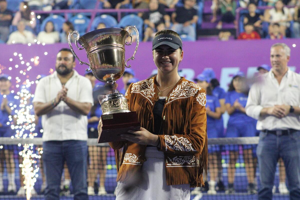 Marina Stakusic, campeona del Abierto de Tenis femenil Tampico 2024