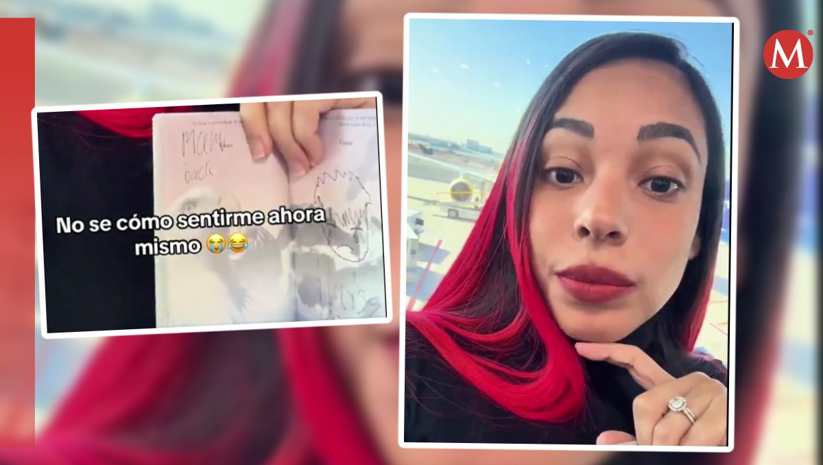 Mujer pierde su vuelo porque su hijo dibujó en su pasaporte