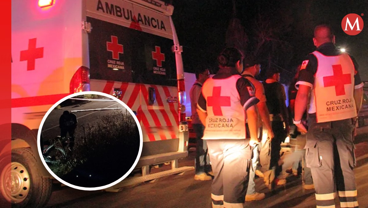 Paramédicos de la Cruz Roja llegaron al lugar del accidente (Especial)