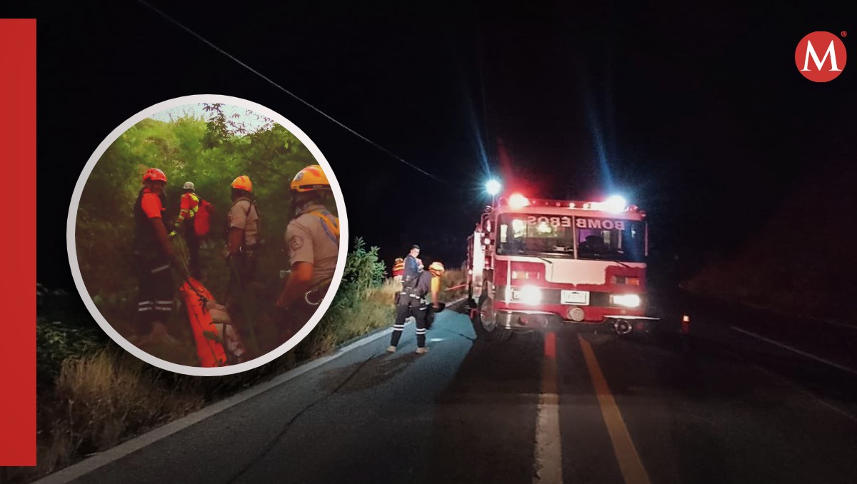 Rescatan cuerpos de dos personas tras accidente en carretera de Jalisco (Fotos: X| Diseño: Milenio)