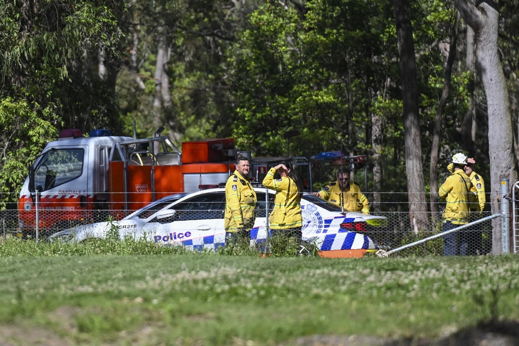 Una de las avionetas se incendió con el impacto. | AP
