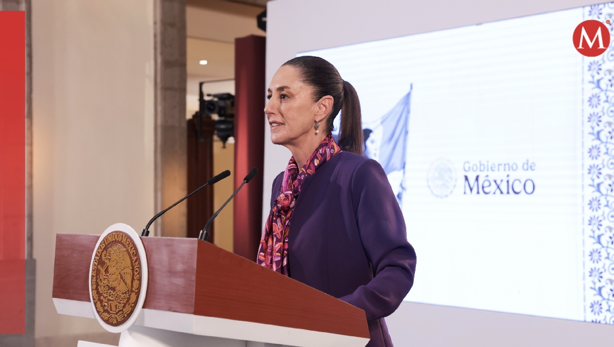 La mandataria el 28 de agosto en su conferencia mañanera de Palacio Nacional. | Cortesía