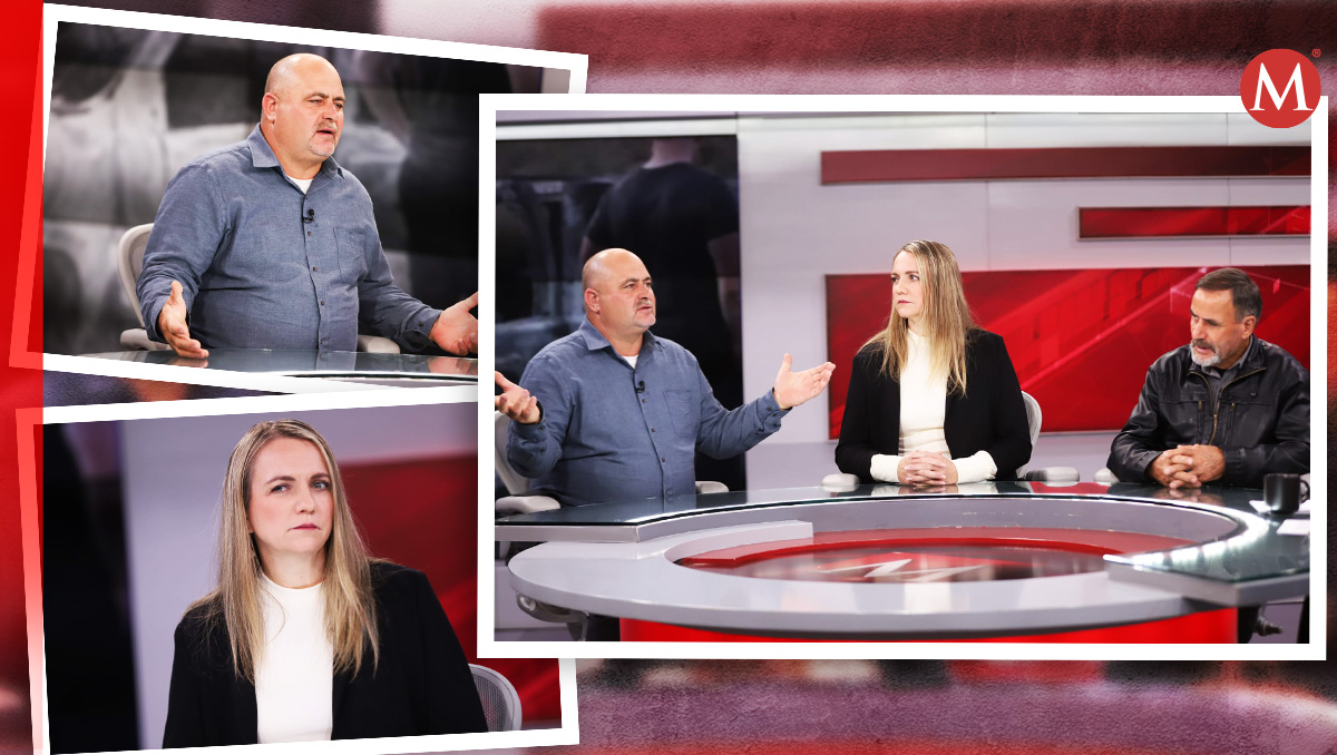 Los miembros de la familia LeBarón en el estudio de Milenio Televisión | Óscar Avila, Jorge González