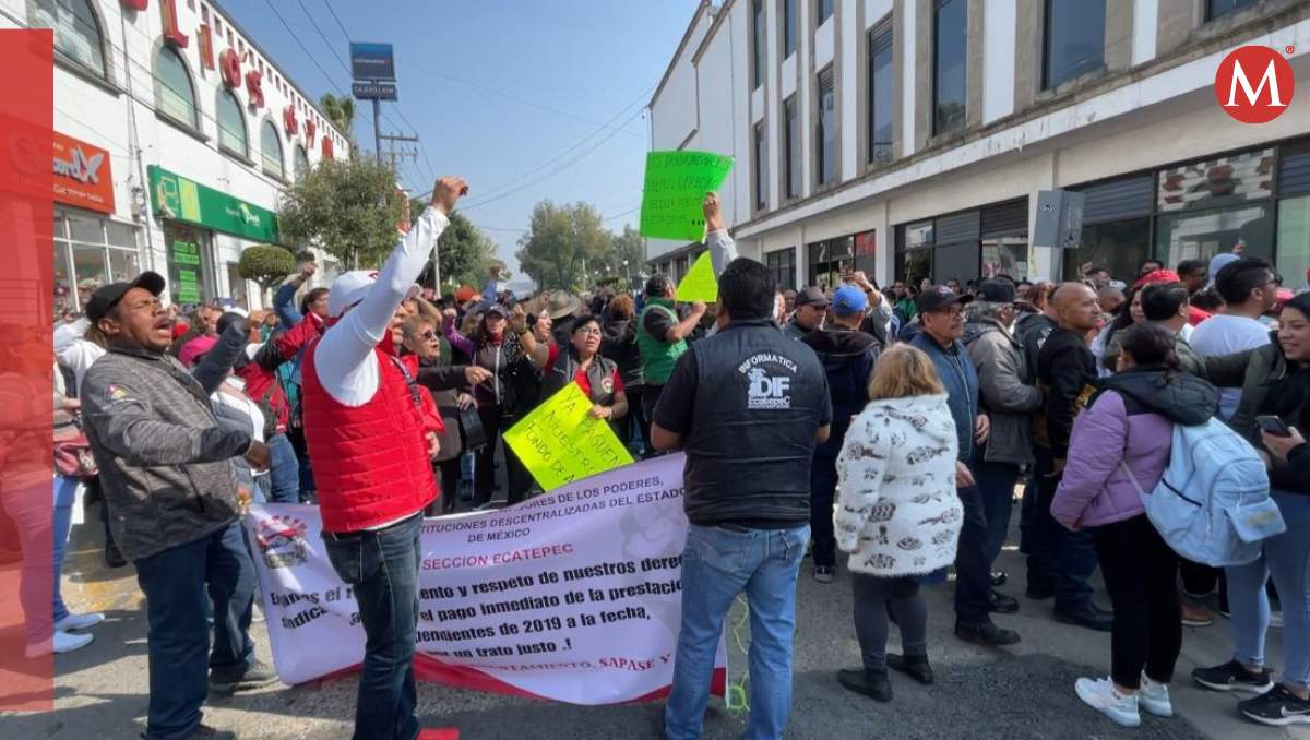 Integrantes del SUTEYM anuncian bloqueos este miércoles en el municipio de Ecatepec. (Foto: Juan Camacho)