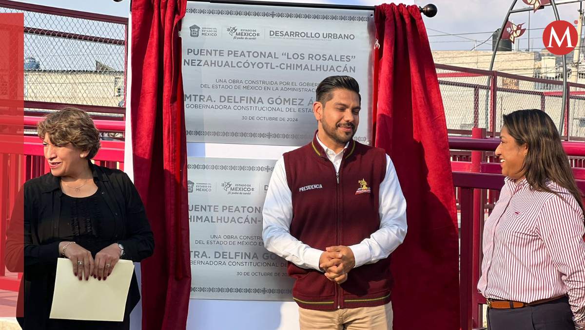 Autoridades del Edomex inauguraron nuevo puente peatonal “Los Rosales”. Especial