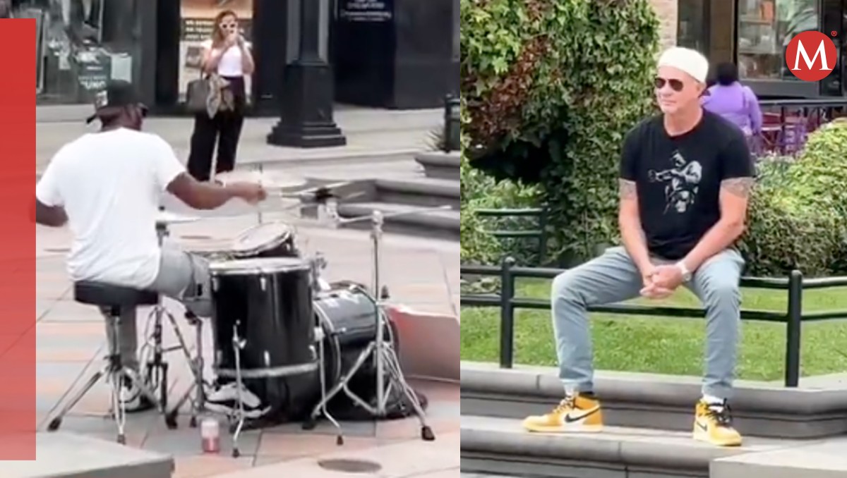 Chad Smith observa a baterista tocando cover de Red Hot Chili Peppers