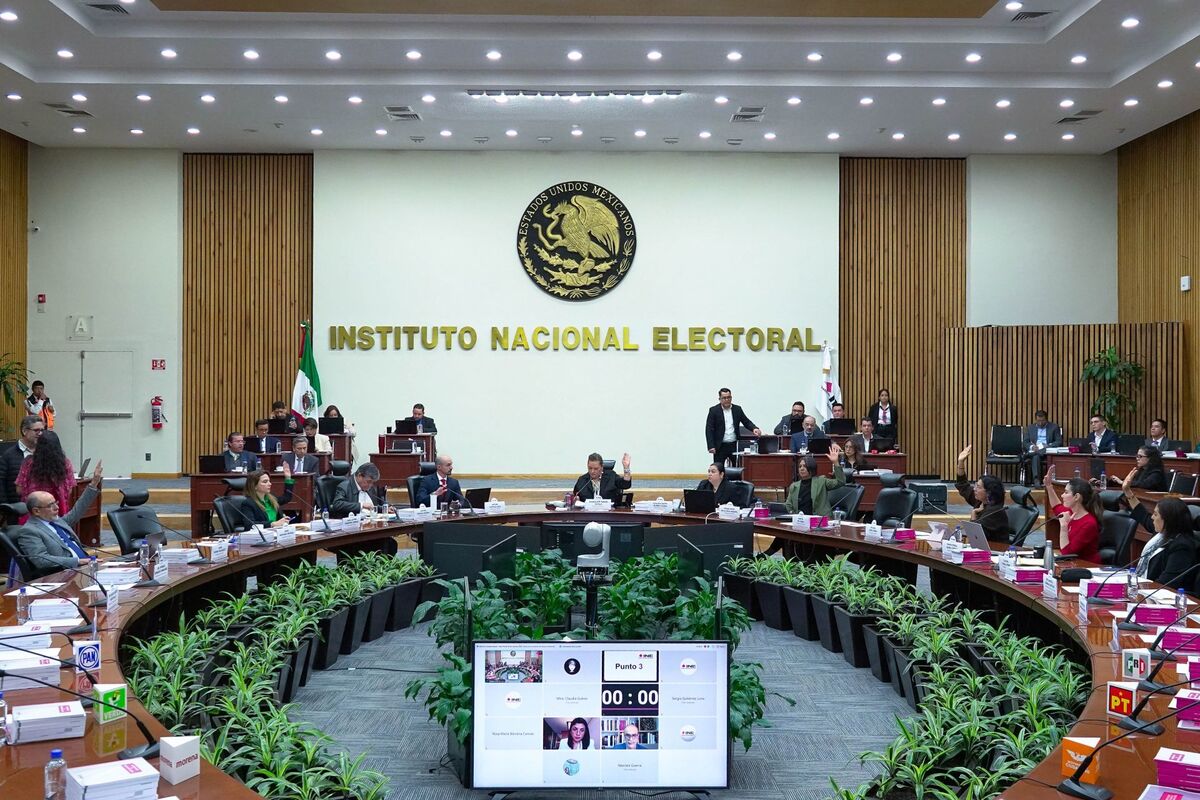 INE durante sesión extraordinaria del Consejo General. | Cuartoscuro