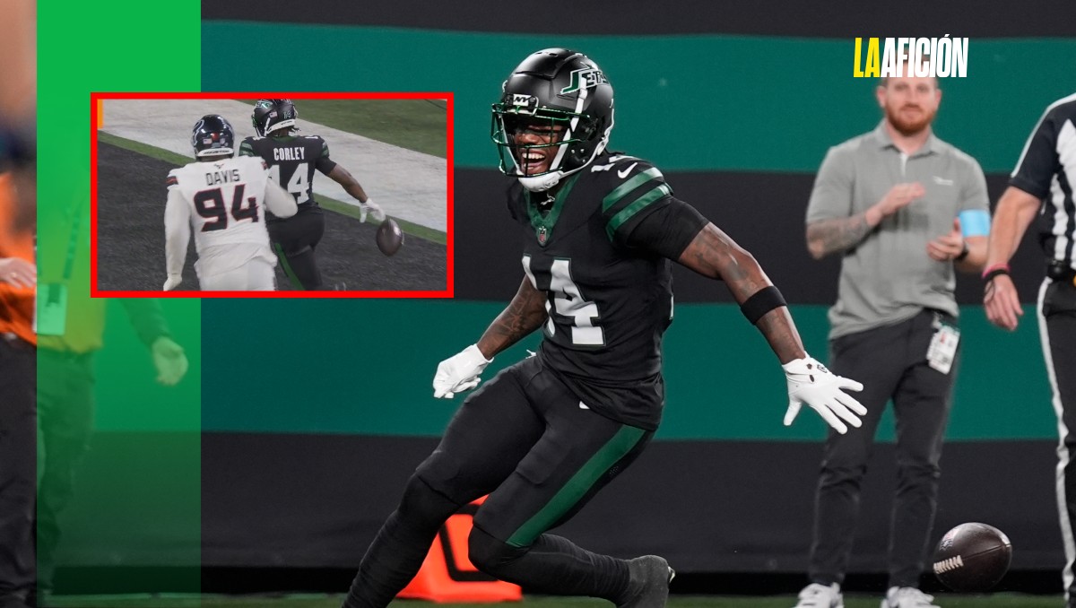 Anulan anotación de Malachi Corley por un error en Texans contra Jets (AP/Captura de pantalla Fox Sports)