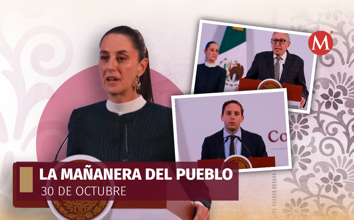 La Mañanera del Pueblo hoy 31 de octubre en Palacio Nacional | Fotos: Javier Ríos