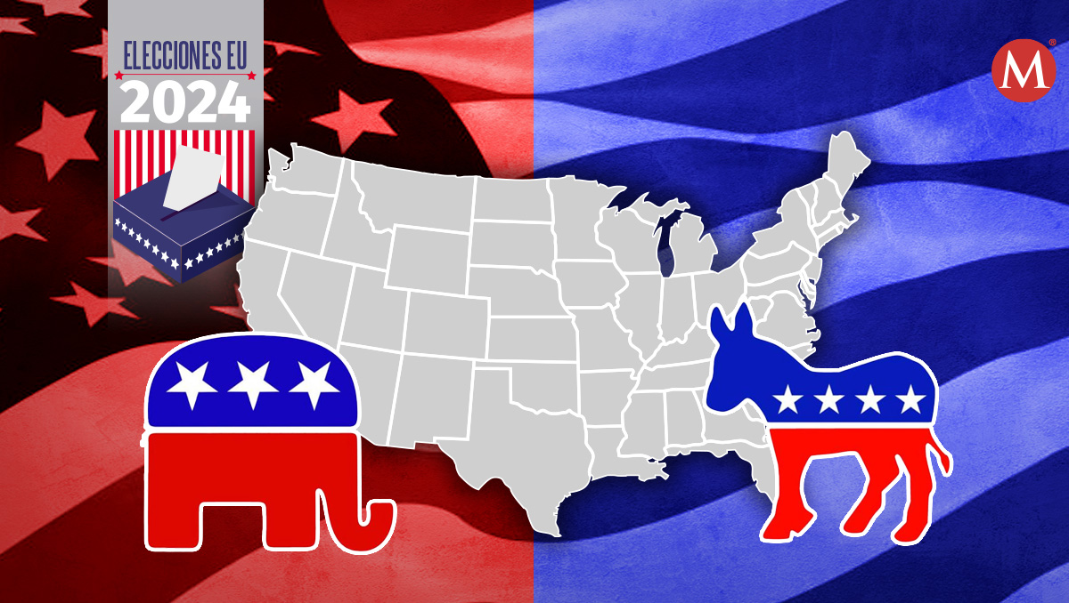 Mapa político votos electorales en Estados Unidos. | Diseño: Óscar Ávila.