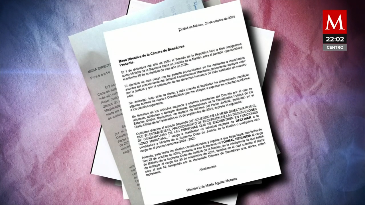 Ministros de la Suprema Corte renuncian y defienden la justicia en cartas públicas