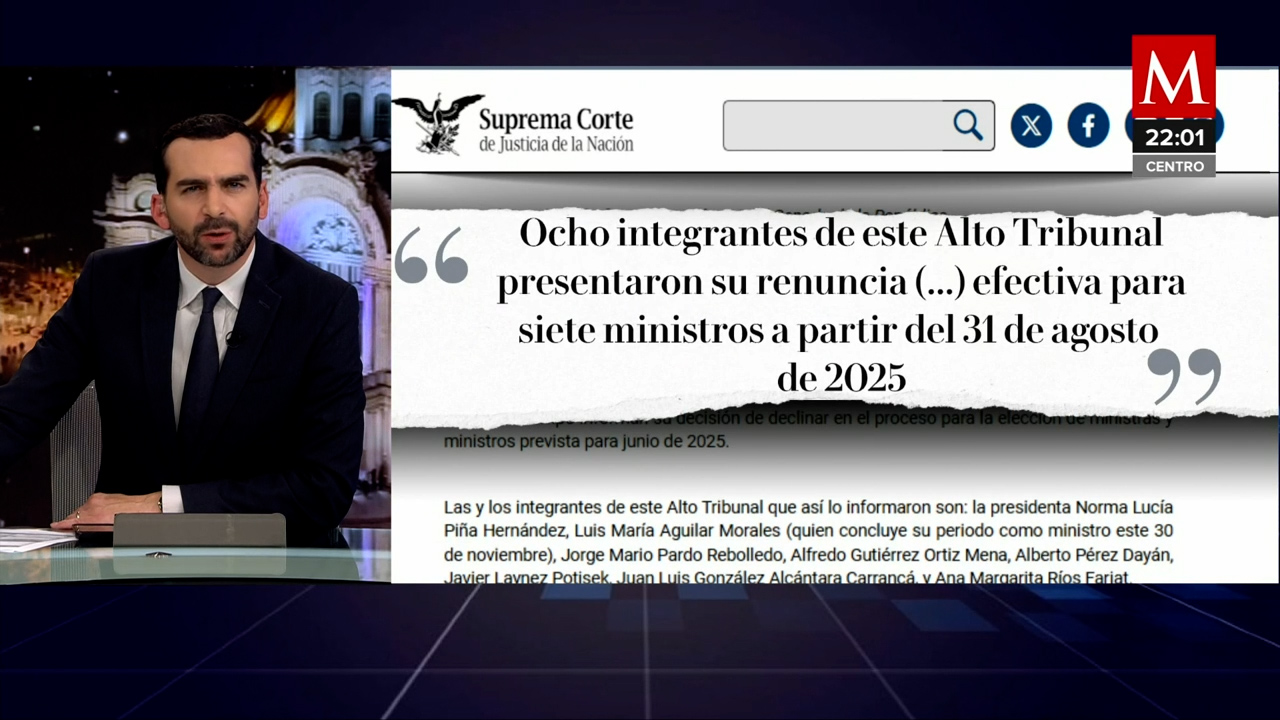 Seis Ministros de la Suprema Corte renuncian en el último día del plazo
