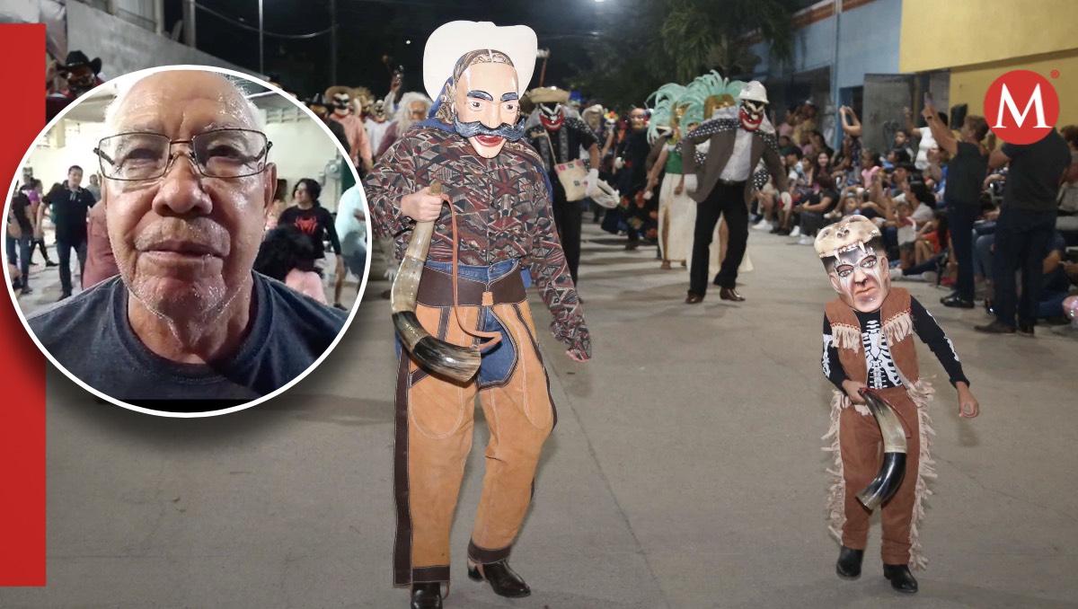 Don Anastacio ha participado en las 'Viejadas' del Xantolo durante 60 años. (Jaime Maya, Yazmín Sánchez)