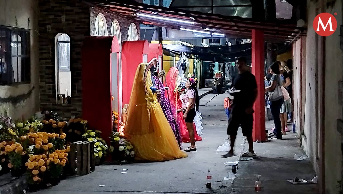 Festejan a la Santa Muerte en zona de Tampico