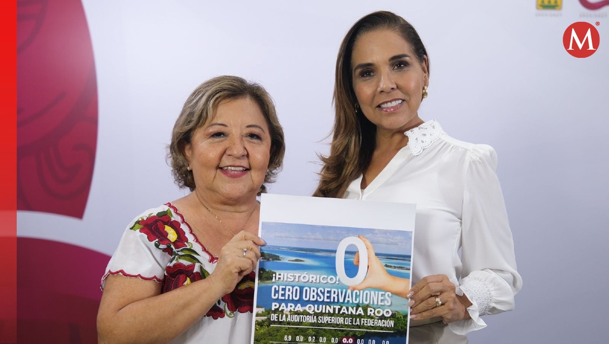 Gobernadora de Quintana Roo, Mara Lezama, y la secretaria de Controlaría Estatal, Reyna Arceo | Especial