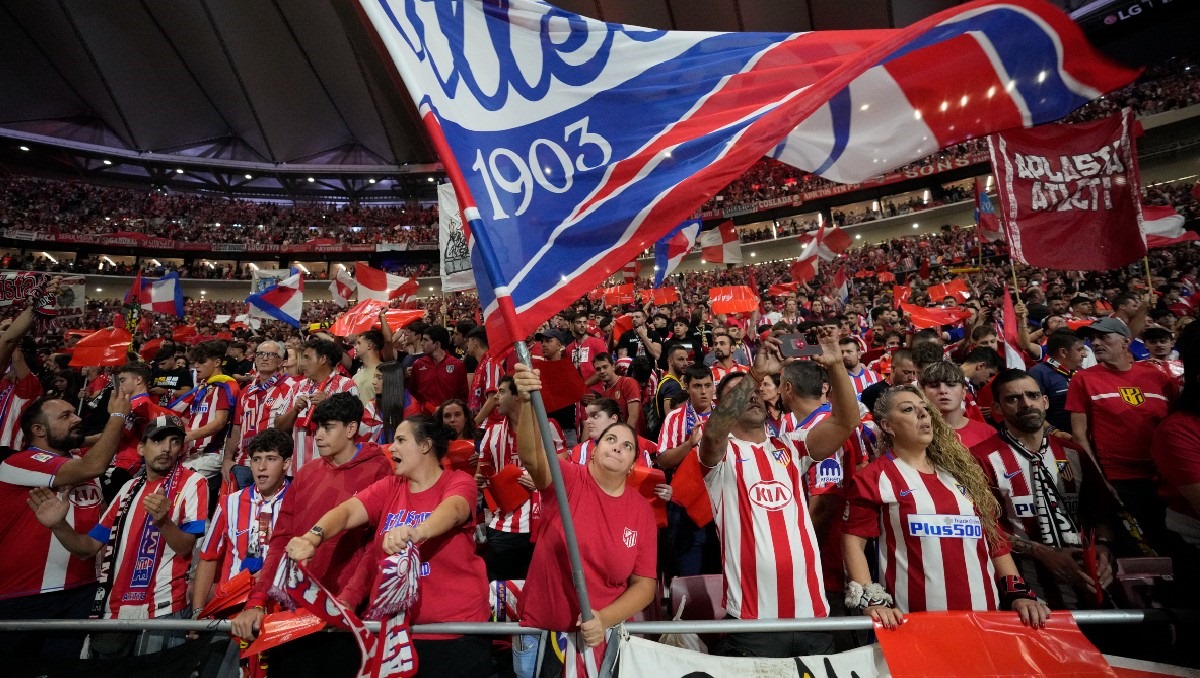 Nueve socios del Atlético de Madrid son vetados de por vida del Metropolitano (AP)