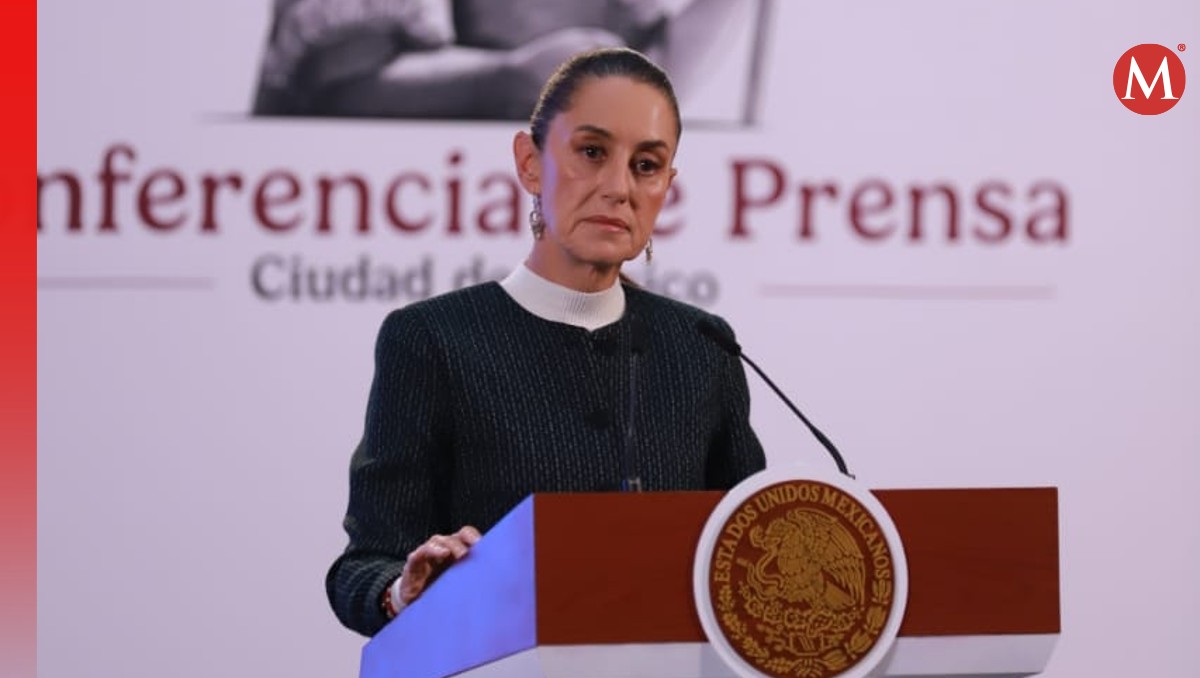 La presidenta Claudia Sheinbaum durante conferencia. | Javier Ríos
