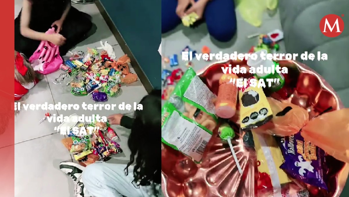 Tiktoker se hace pasar por el SAT y obliga a niños a pagar con calaverita sus impuestos. | TikTok @contaparatodosmx