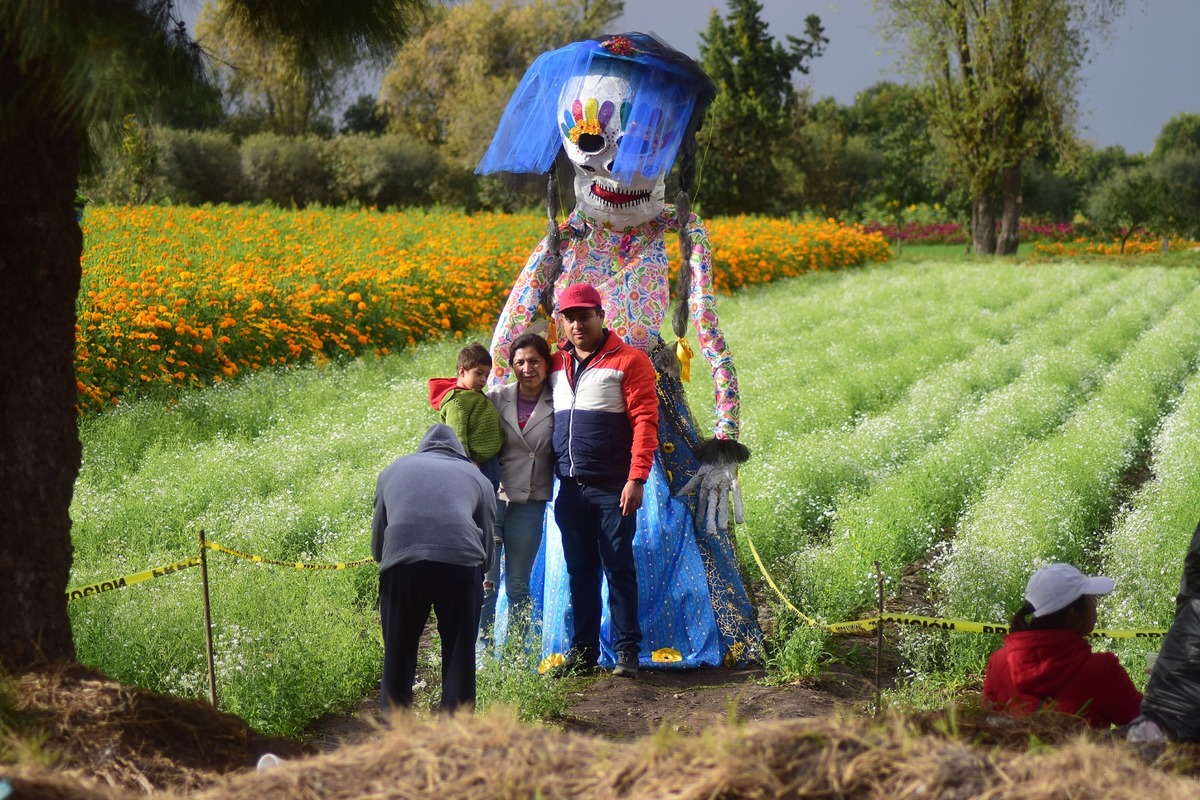 Los visitantes acuden por flores pero también a tomarse la foto. (Francisco Villeda)