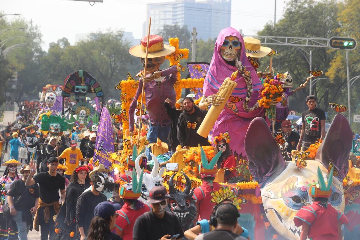 Desfile de Día de Muertos 2024 en la CdMx (foto: Jorge Carballo)