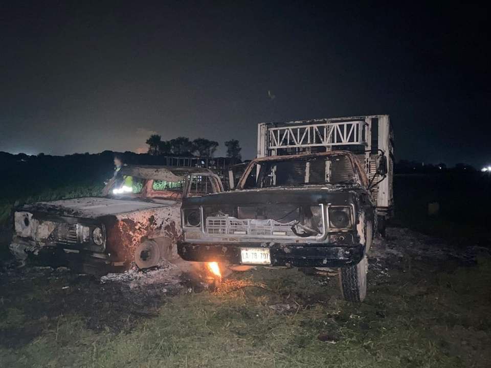 Ambas camionetas trasladaban hidrocarburo de manera ilegal antes de su explosión e incendio