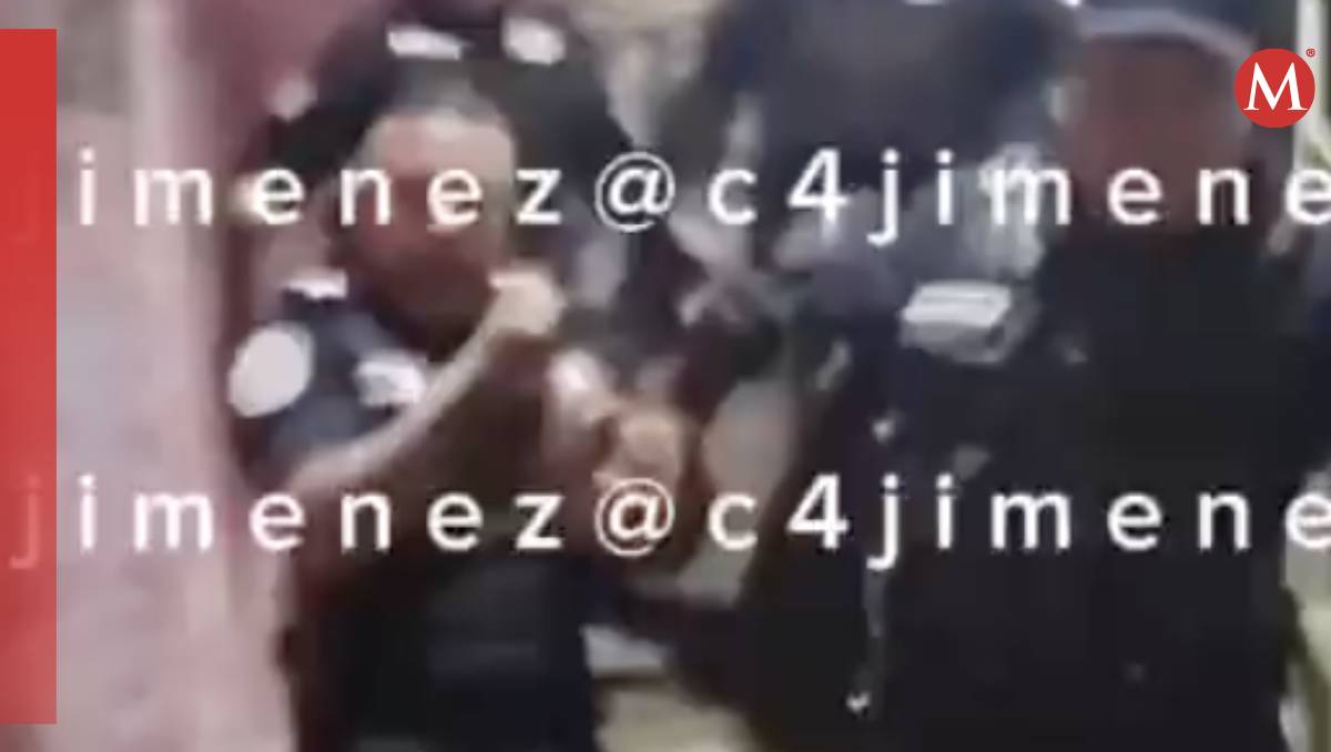 El detenido fue sometido por elementos de la Policía Municipal de Tlalnepantla (Captura de pantalla)