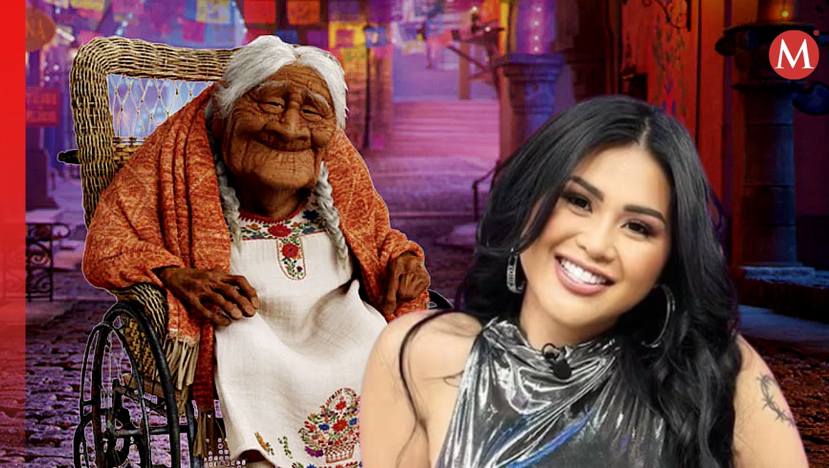 Gomita disfrazada de Mamá Coco. | ESPECIAL