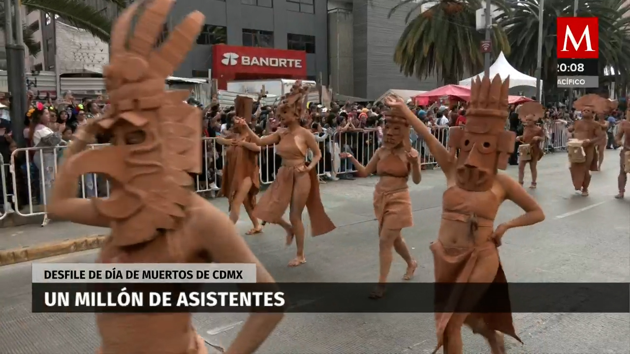Más de 1.3 millones de asistentes en desfile de Día de Muertos en CdMx
