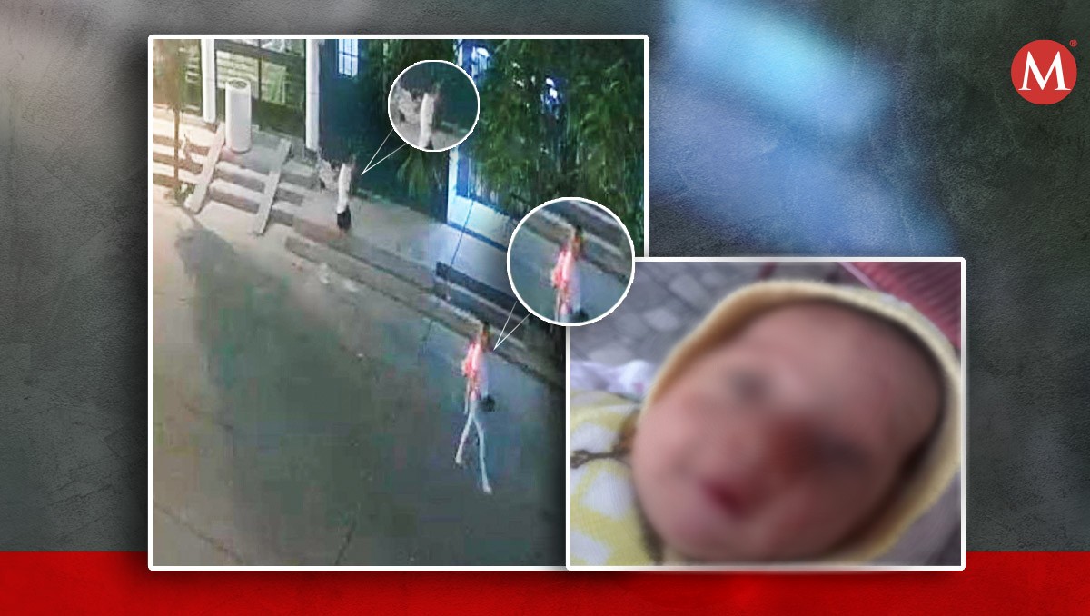 Mujeres que sustrajeron al bebé son captadas en video. Foto: Especial