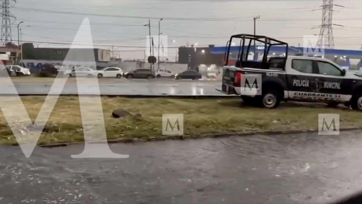 Tormentas y caída de granizo afectan visibilidad en Ecatepec y Tecámac. Foto: (Especial)
