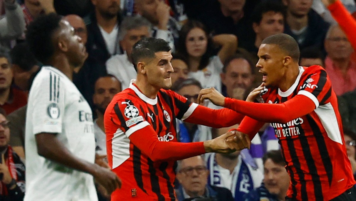 AC Milan derrota con autoridad al Real Madrid en Champions League (Reuters)