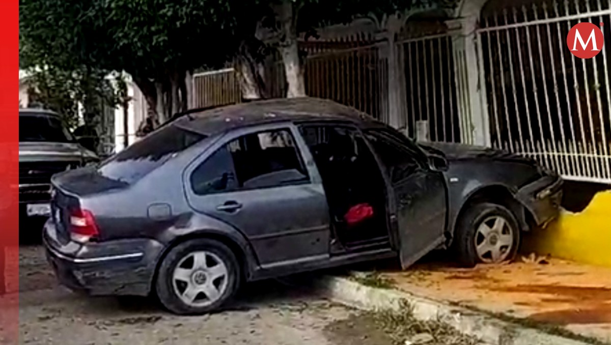 El accidente se registró en el cruce que forman las calles Necaxa y Aldama de Ciudad Madero