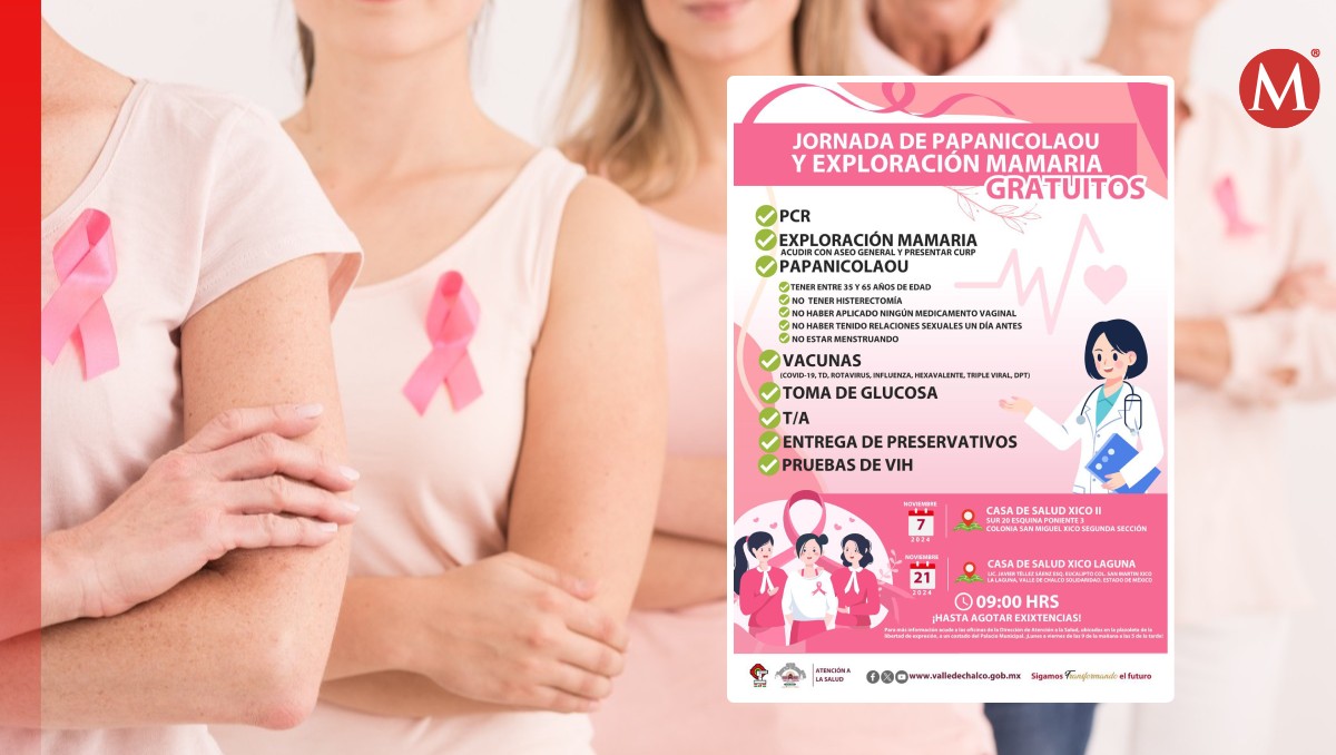 Alistan jornada de salud en Valle de Chalco de noviembre. Foto: (Especial)