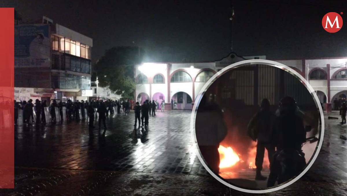 Manifestantes exigen reunión con alcaldesa de Nextlalpan por aumento de asaltos. Foto: Juan Camacho
