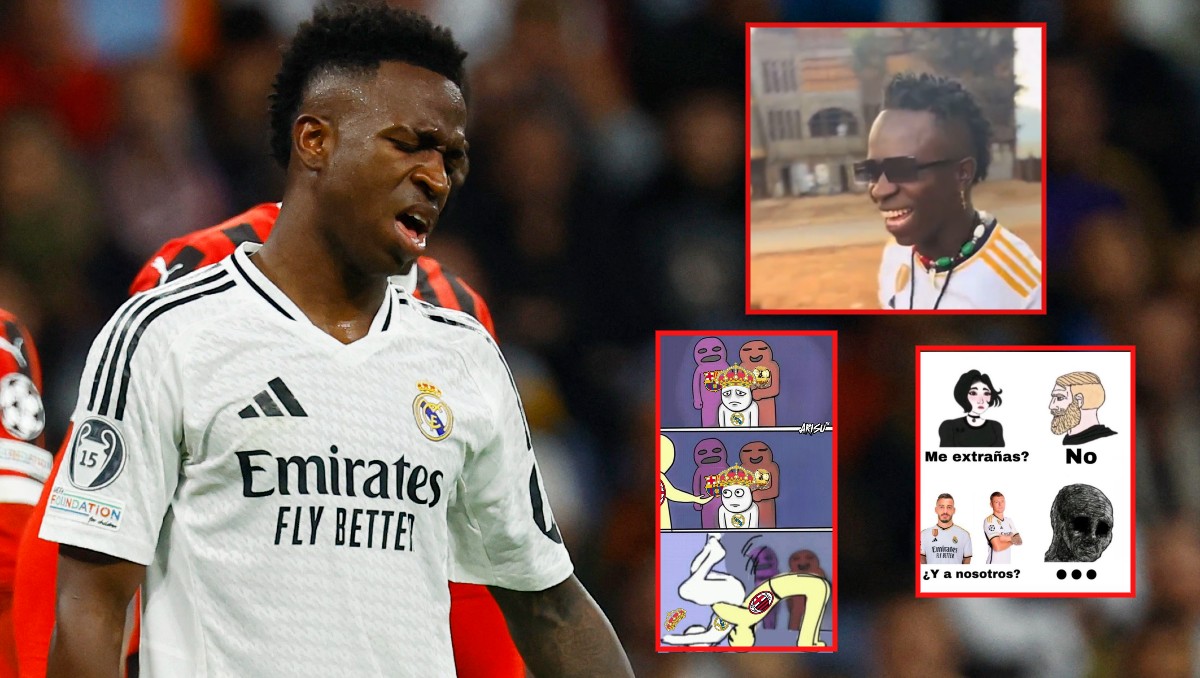 Memes revientan a Vinicius y Real Madrid tras la derrota ante el AC Milan en Champions League (Reuters)