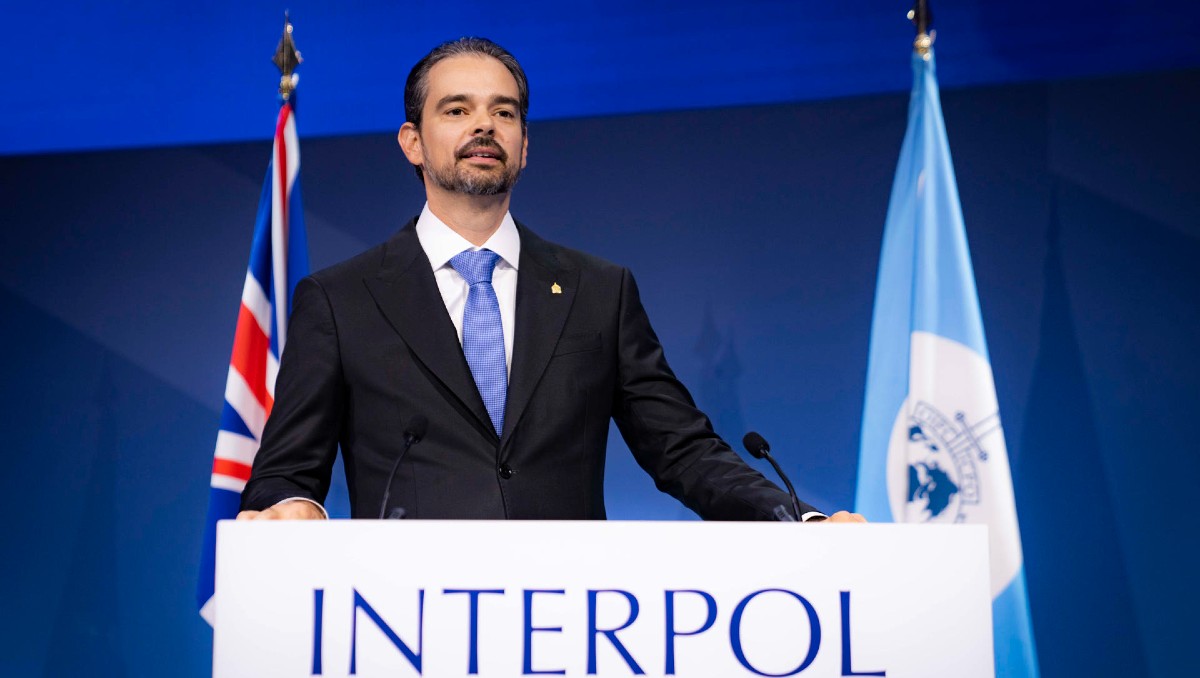 Valdecy Urquiza en la 92 Asamblea General de la Interpol, Escocia | EFE