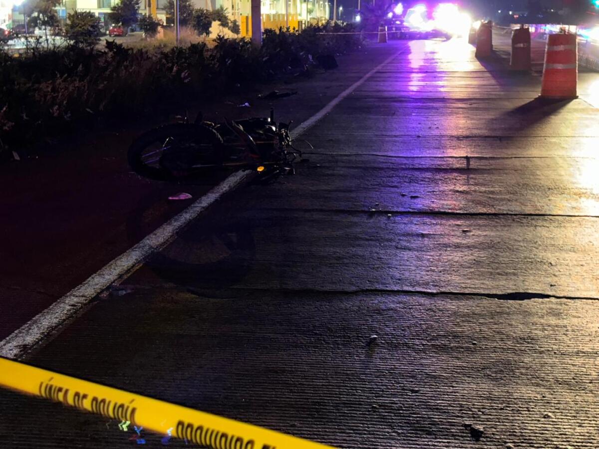 El accidente ocurrió sobre la  carretera a Colotlán. (Vicente Torres)
