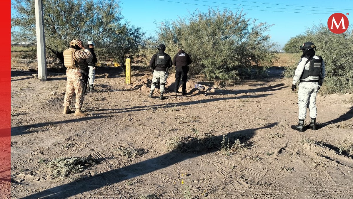 Corporaciones estatales y federales atendieron la denuncia en el ejido Luchana (Especial)