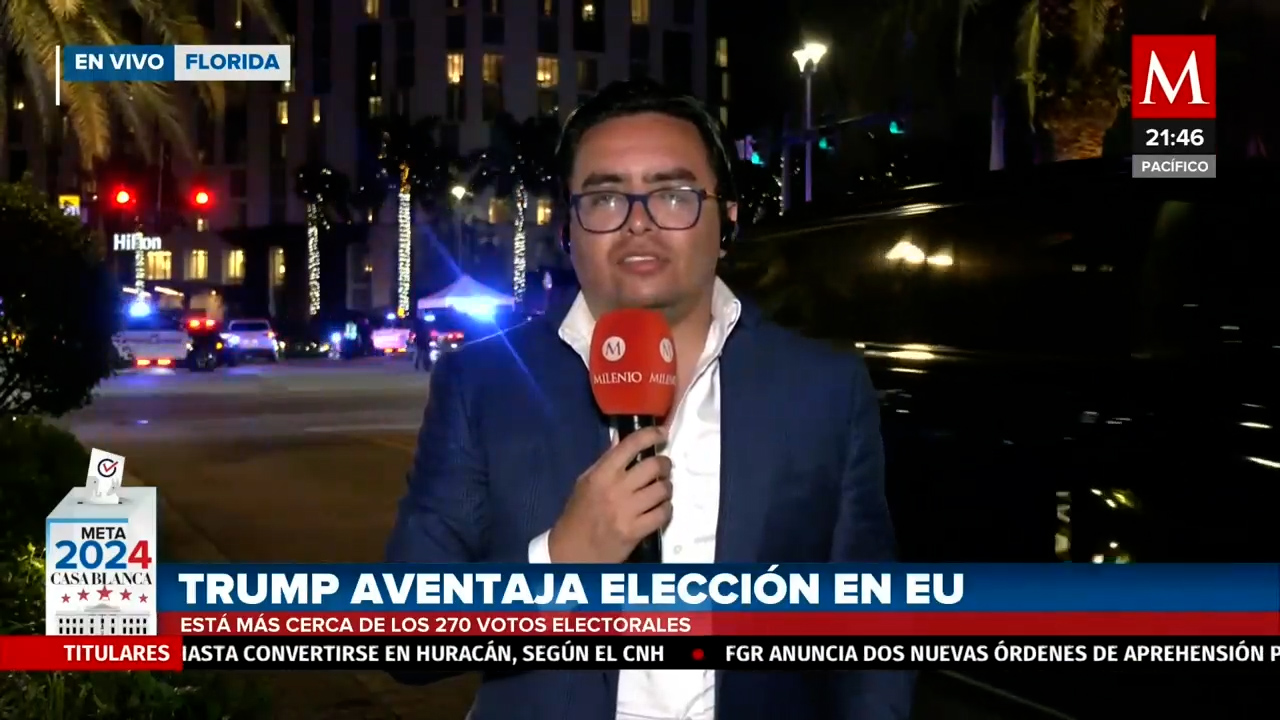 Florida registra movimiento político mientras Trump se acerca a la victoria
